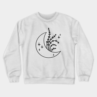 Boho chic Moon art T-Shirt Crewneck Sweatshirt